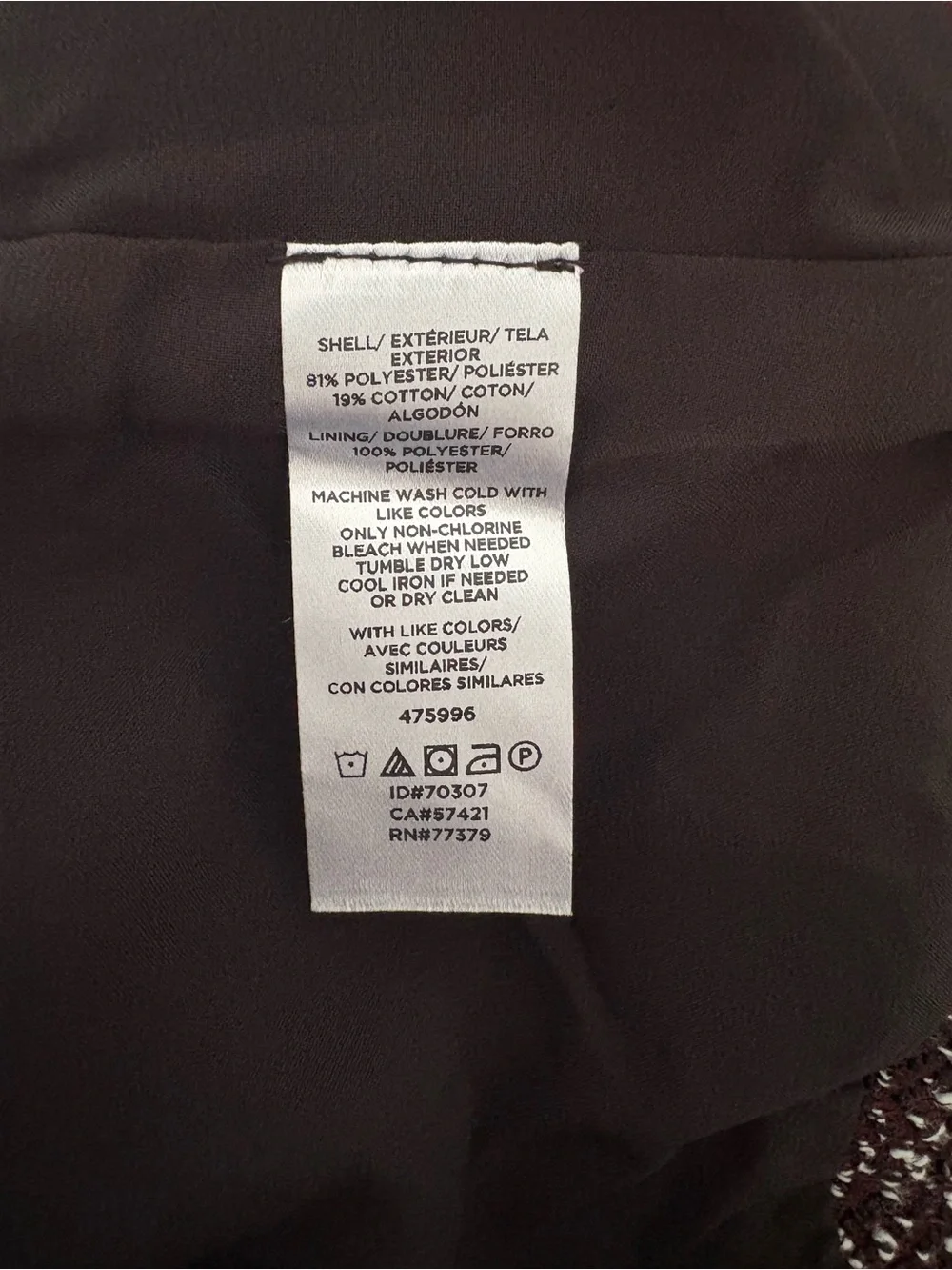 Ann Taylor Burgundy and Black Textured Pencil Skirt